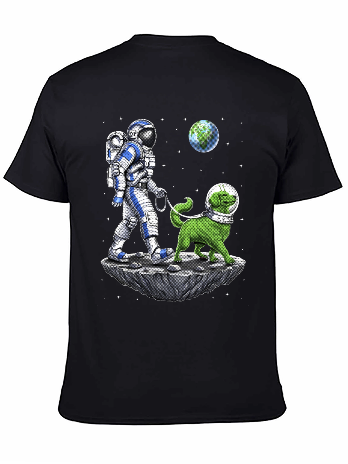 Astronaut & Dog T-Shirt - Space Adventure Tee