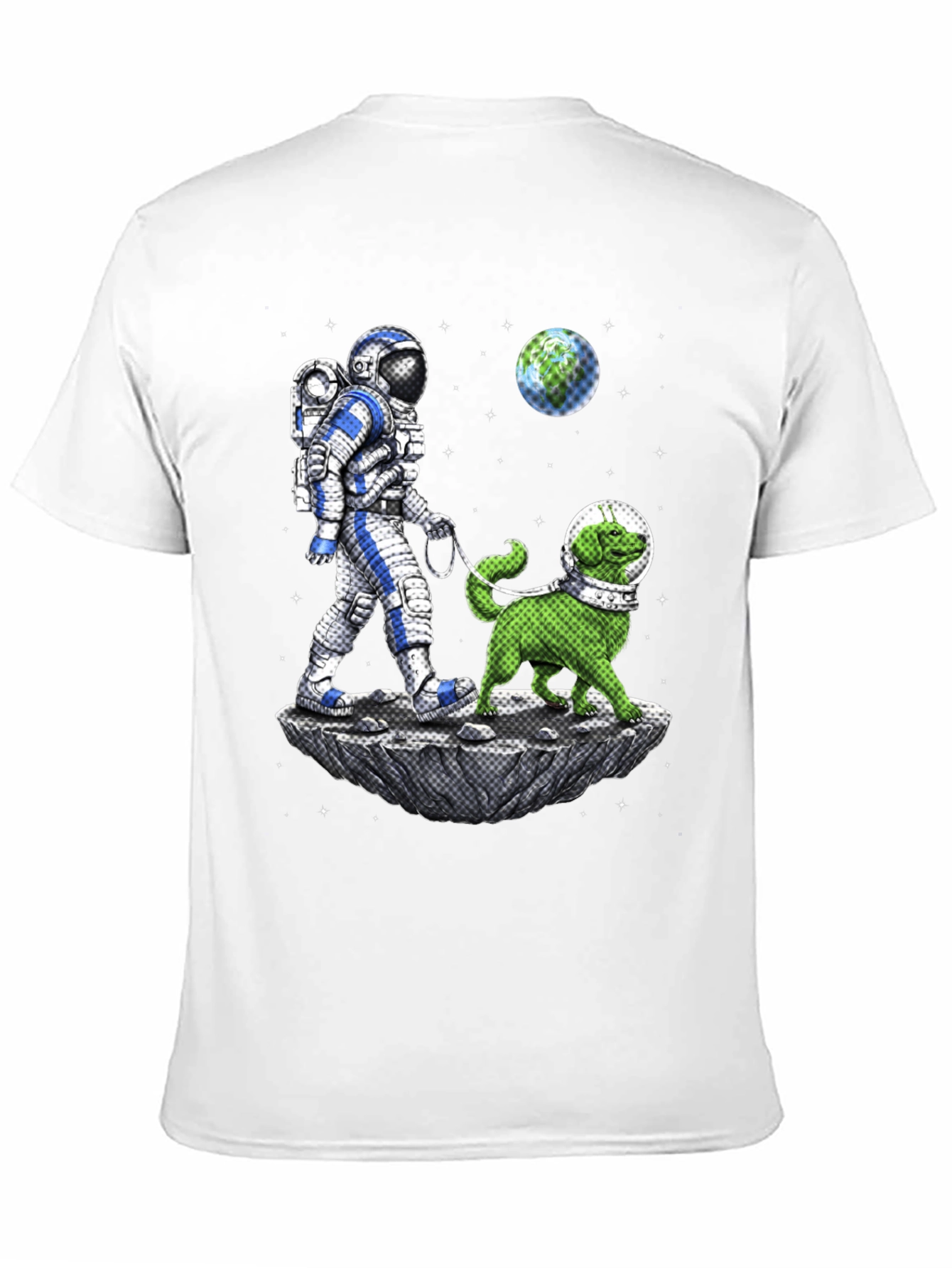 Astronaut & Dog T-Shirt - Space Adventure Tee