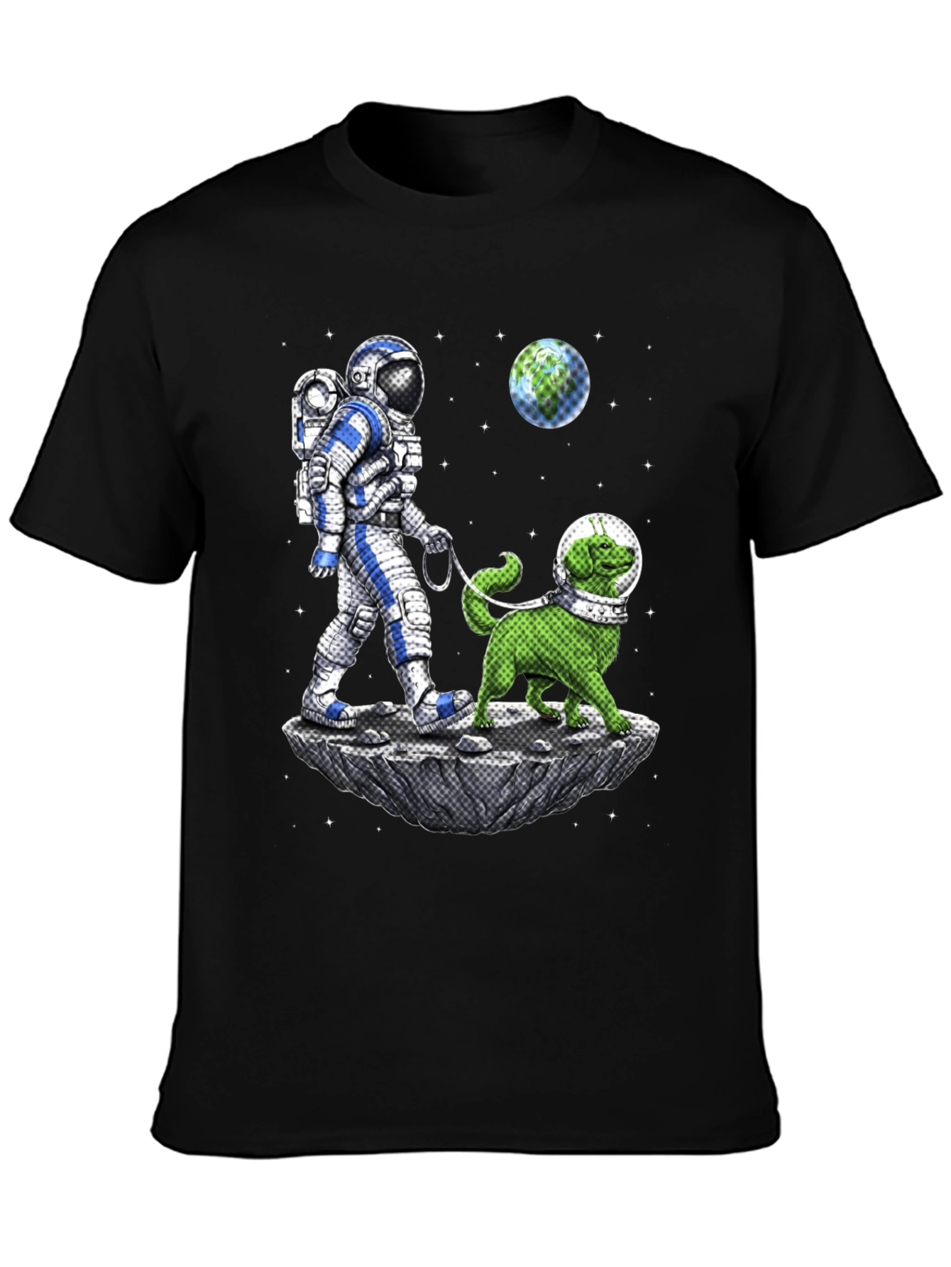 Astronaut & Dog T-Shirt - Space Adventure Tee