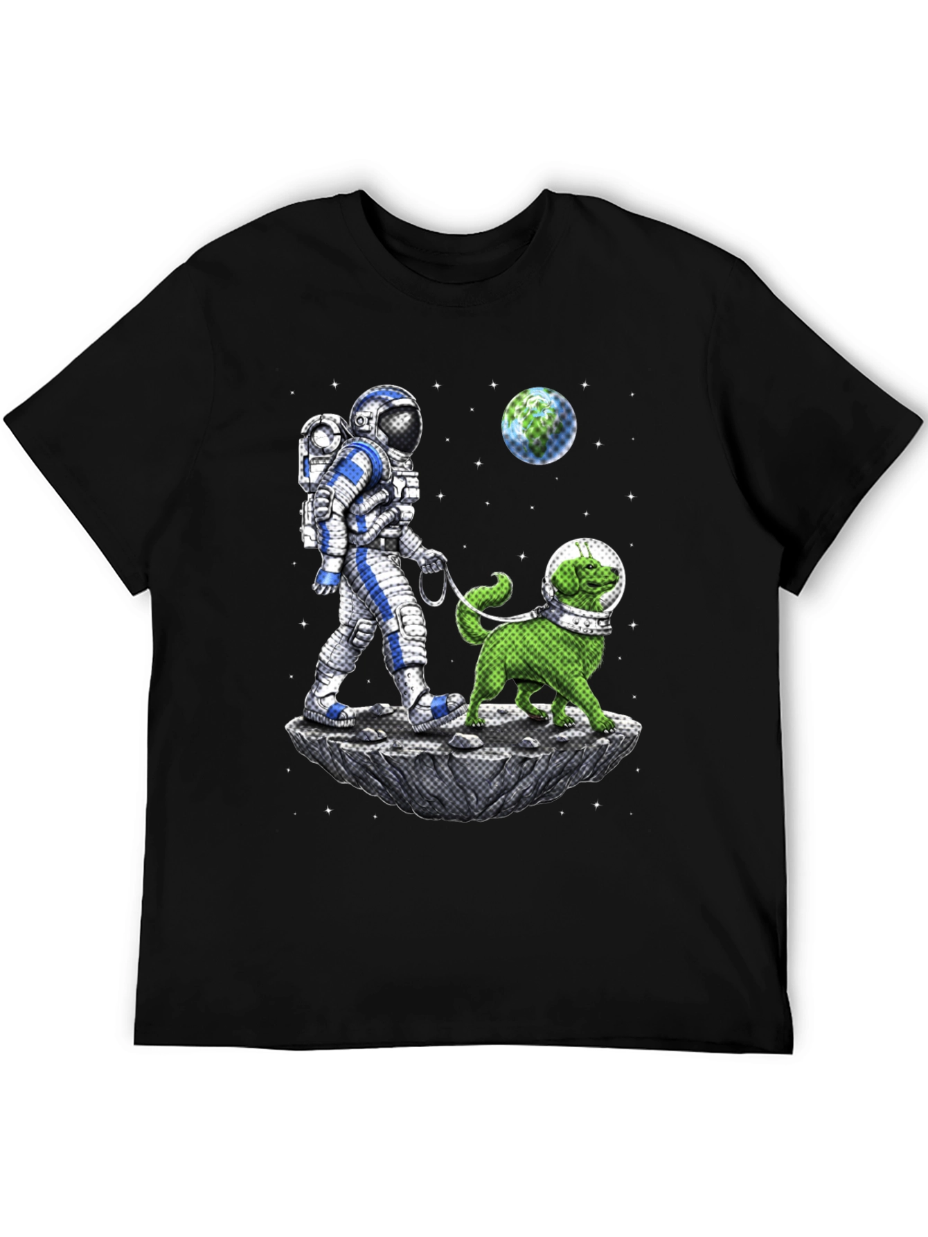 Astronaut & Dog T-Shirt - Space Adventure Tee