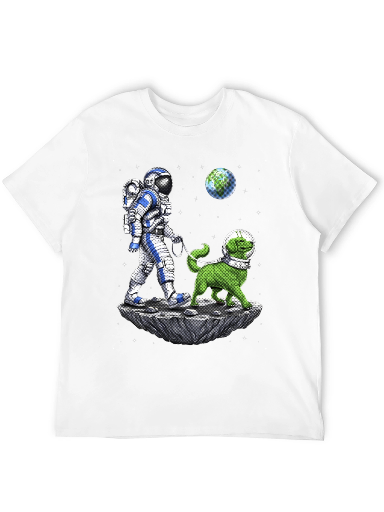 Astronaut & Dog T-Shirt - Space Adventure Tee