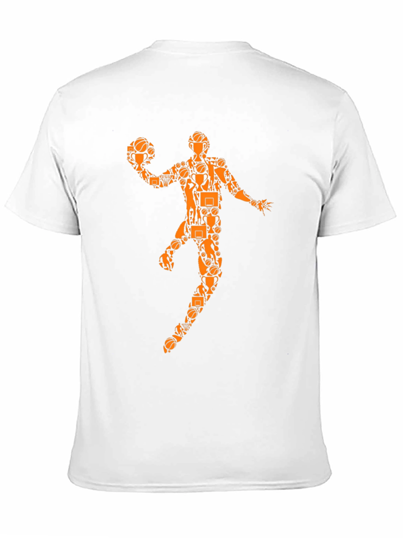 Basketball Player Graphic Tee - Black Cotton Shirt