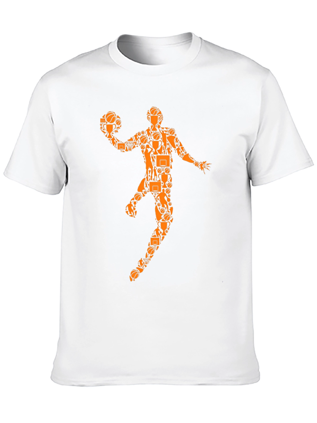 Basketball Player Graphic Tee - Black Cotton Shirt