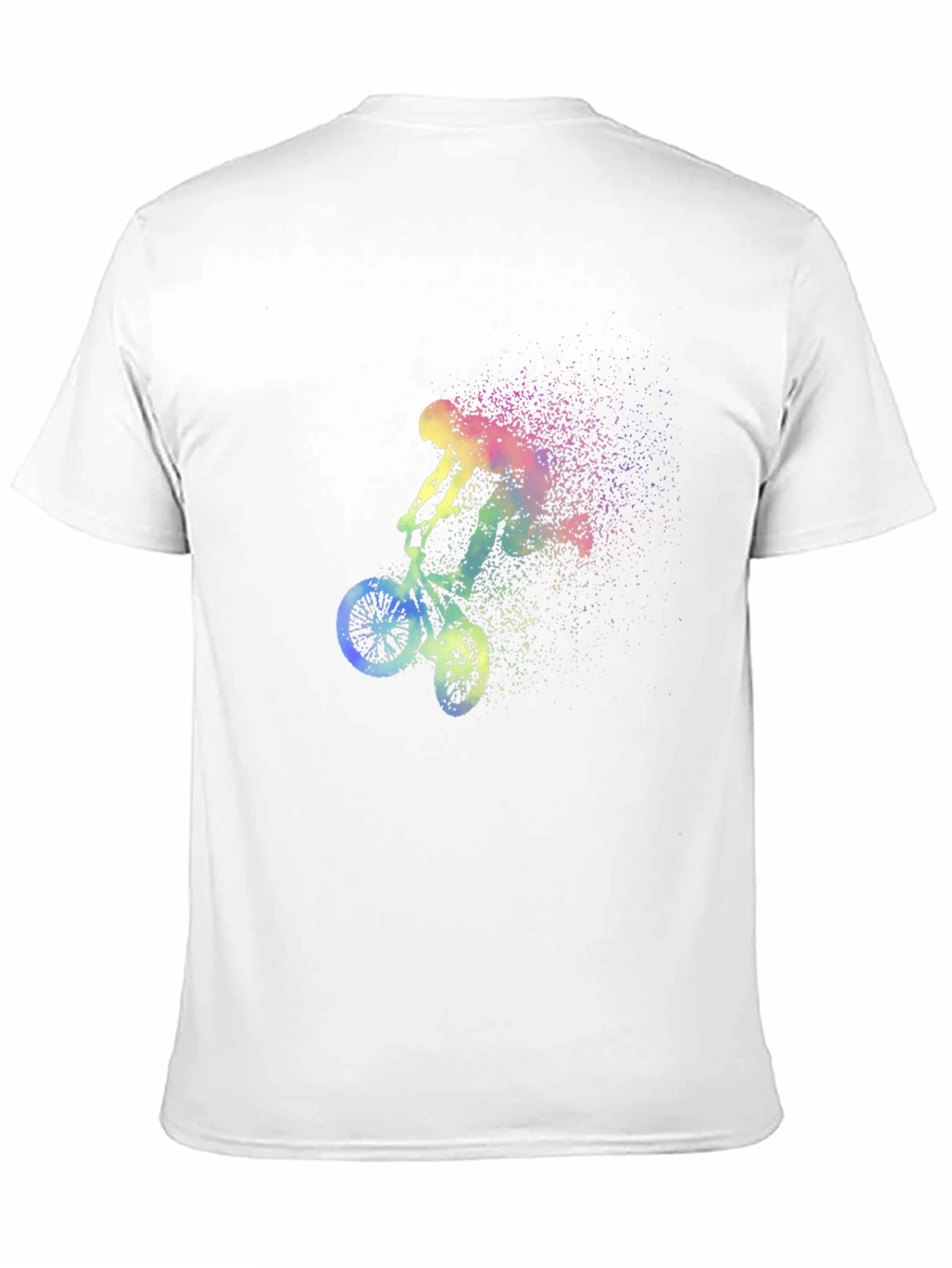 Mens Black BMX Rider Graphic T-Shirt