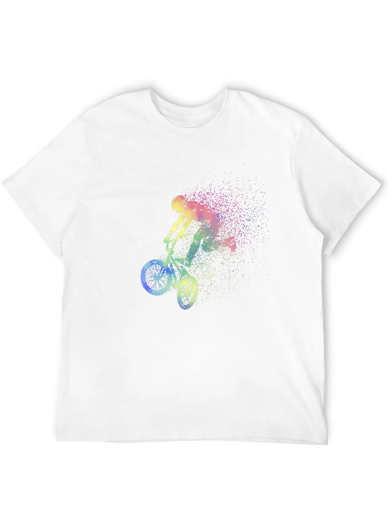 Mens Black BMX Rider Graphic T-Shirt
