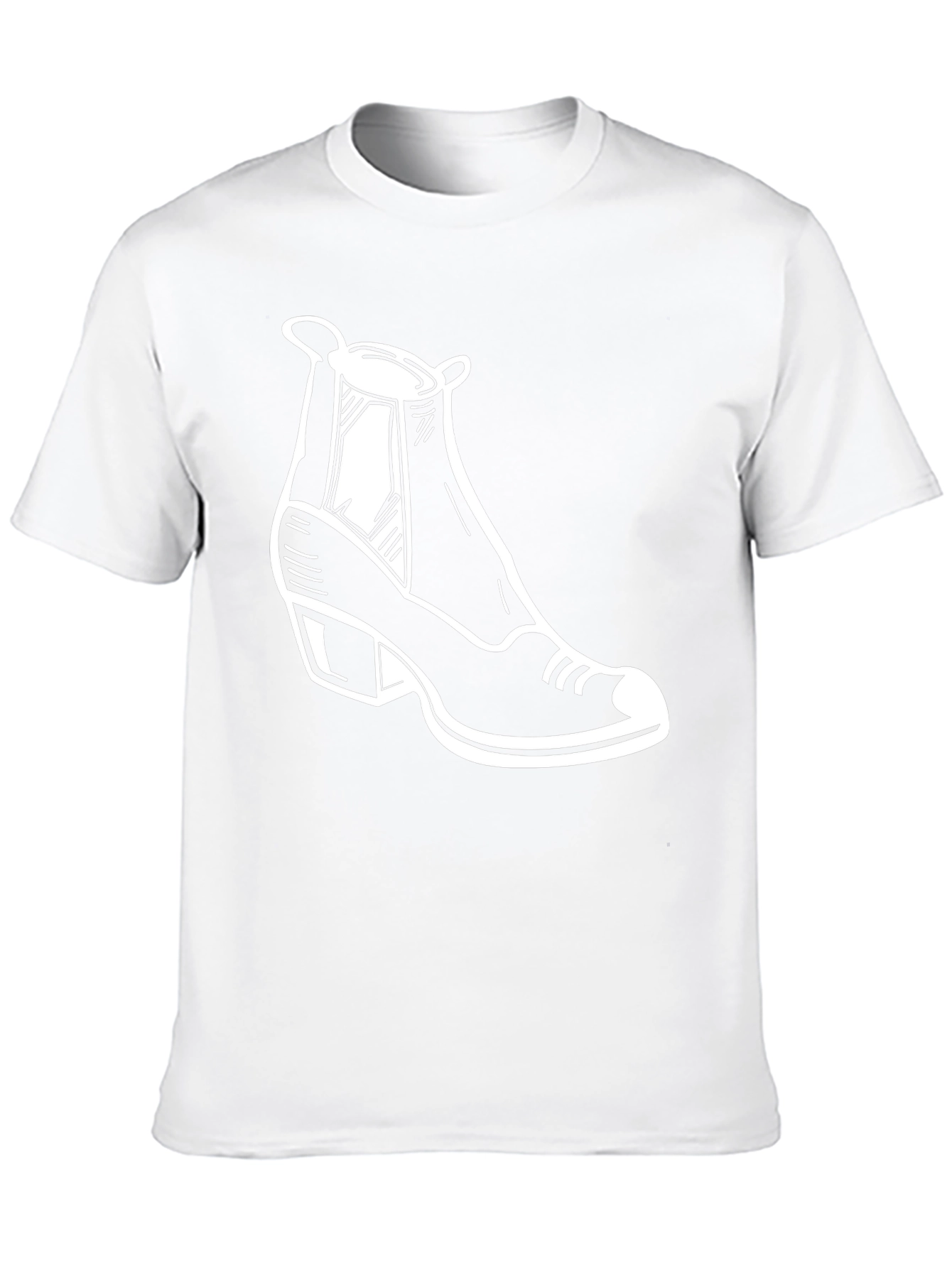 Black T-Shirt with Shoe Graphic