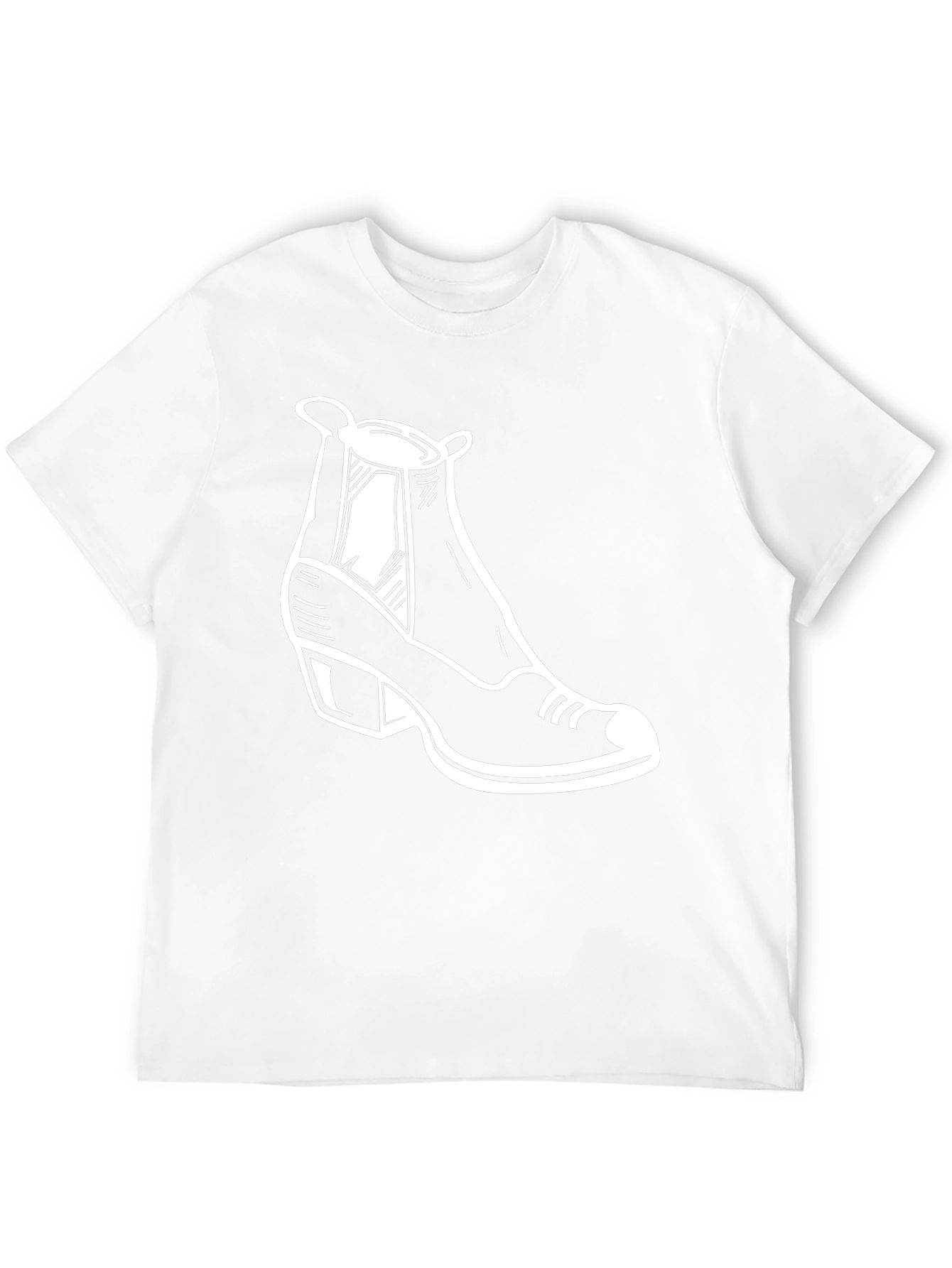 Black T-Shirt with Shoe Graphic