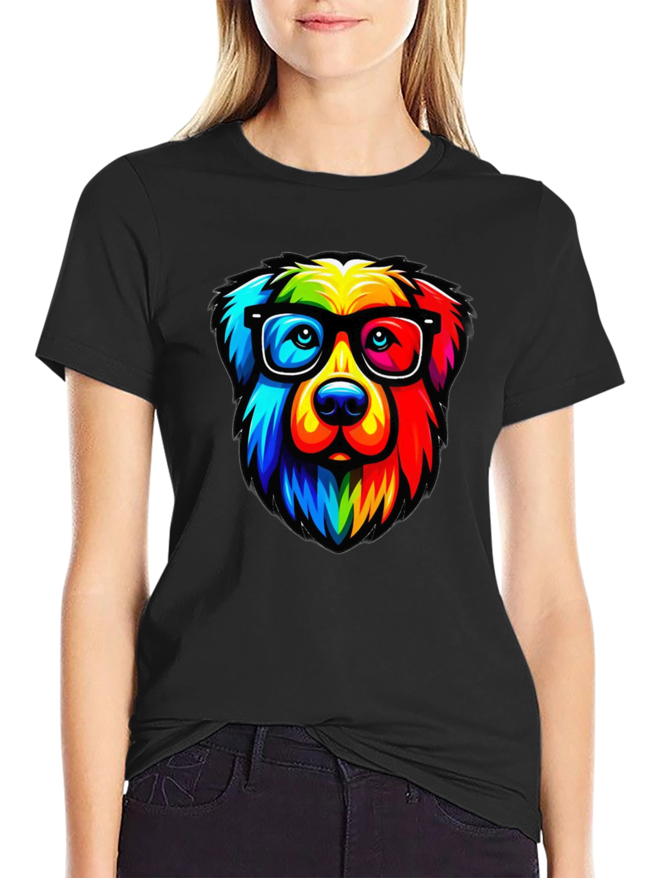 Cool Dog Rainbow T-Shirt