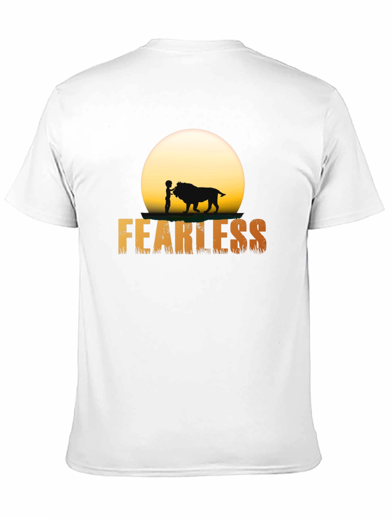 Fearless Lion Graphic Tee - Mens Black T-Shirt