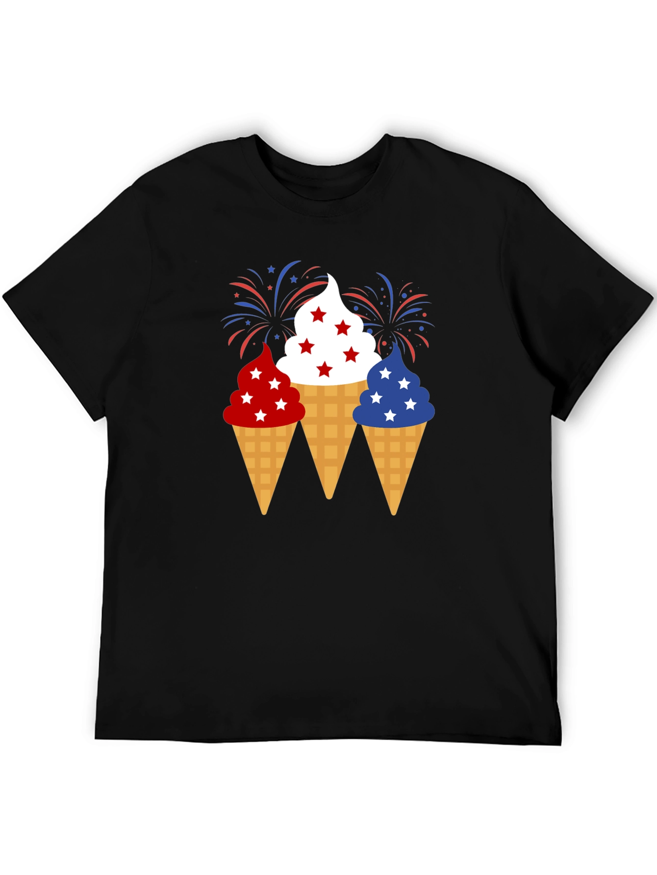 Patriotic Ice Cream Cone T-Shirt 4th of July