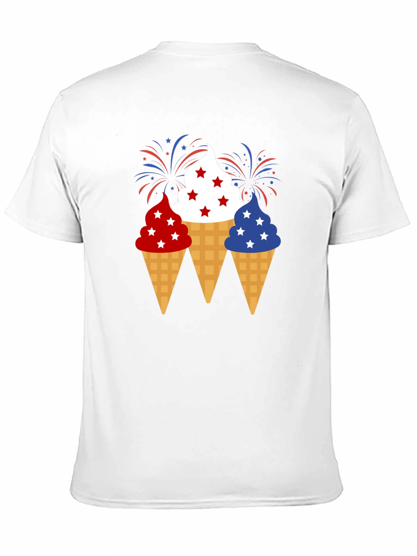Patriotic Ice Cream Cone T-Shirt 4th of July