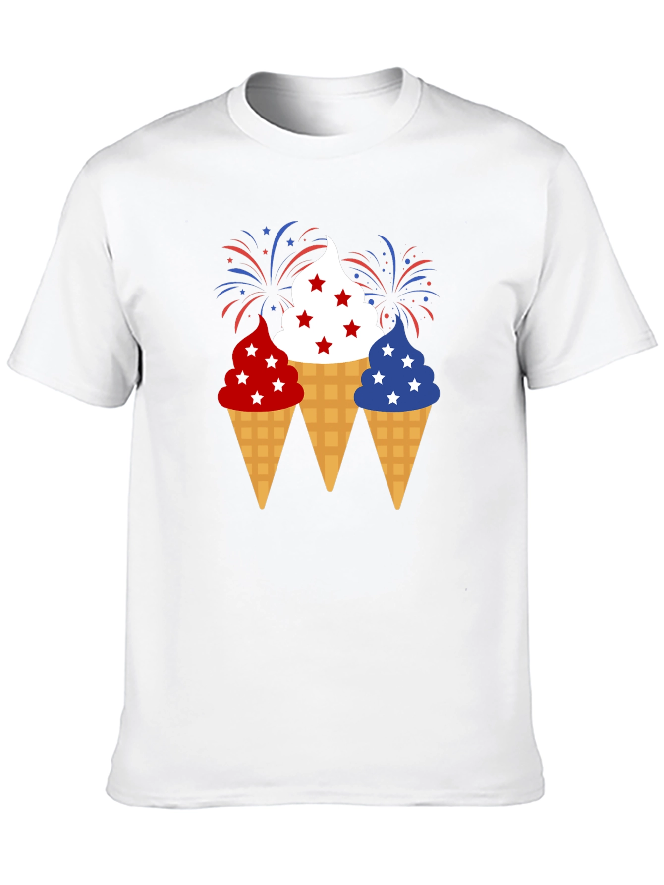 Patriotic Ice Cream Cone T-Shirt 4th of July