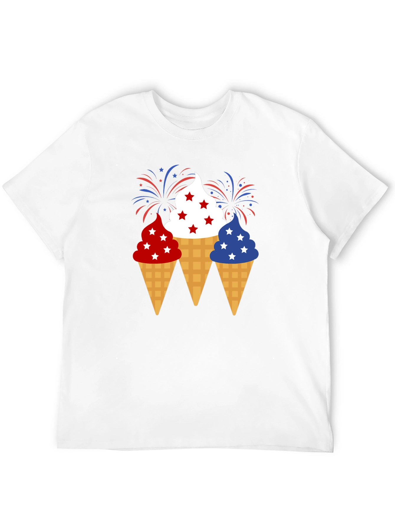 Patriotic Ice Cream Cone T-Shirt 4th of July