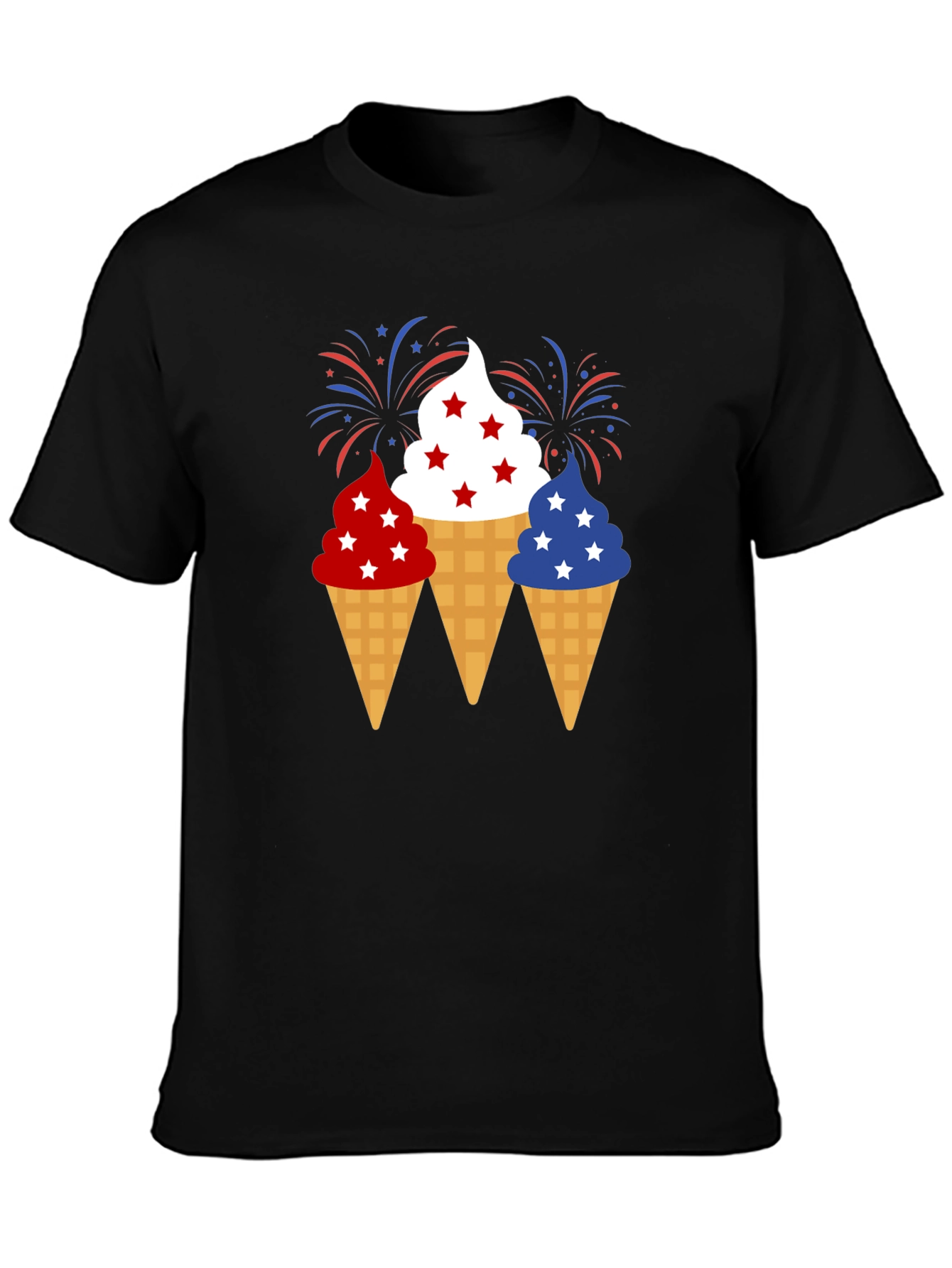 Patriotic Ice Cream Cone T-Shirt 4th of July