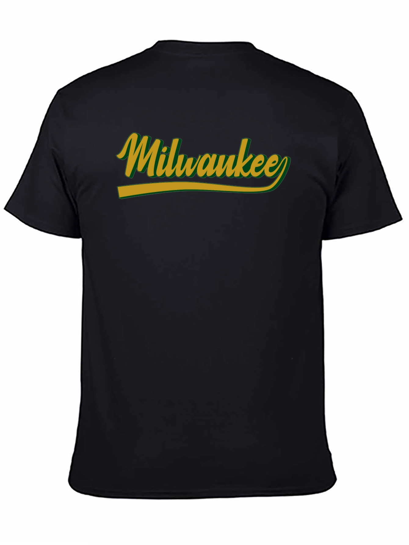 Milwaukee Black Crew Neck Short Sleeve T-Shirt