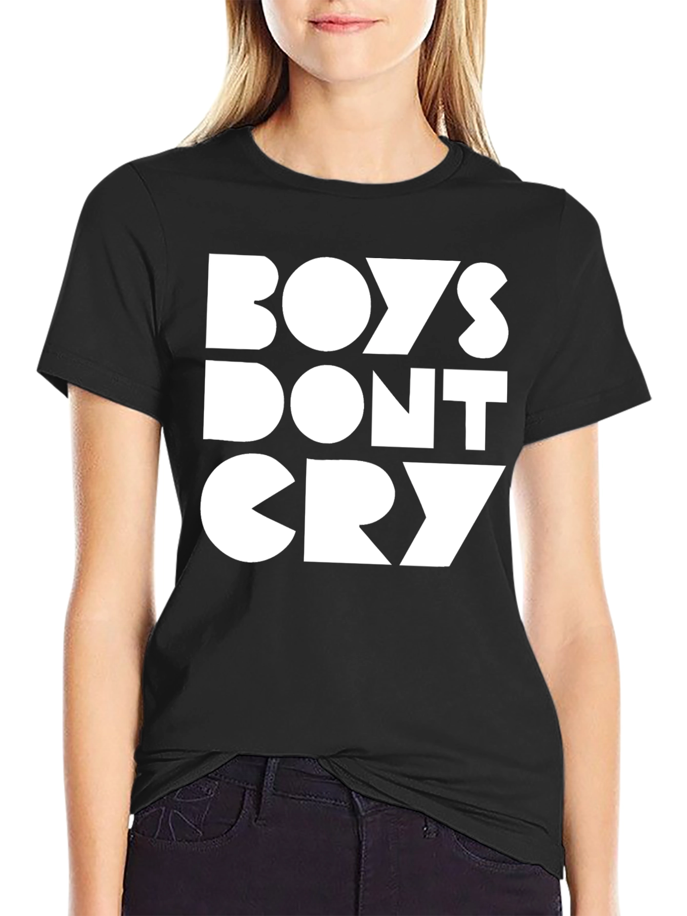 Boys Dont Cry Black Graphic Tee
