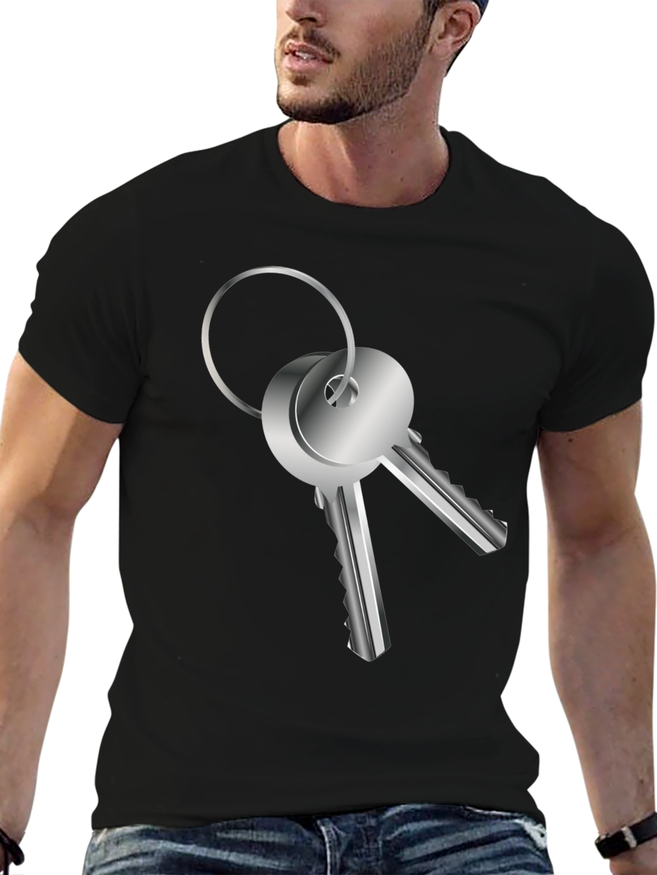 Keys Graphic Tee - Unlock Your Style!
