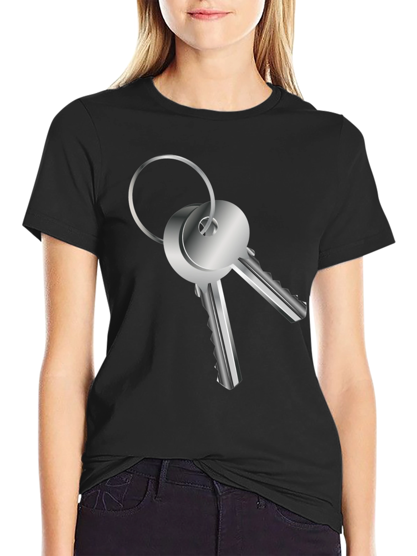 Keys Graphic Tee - Unlock Your Style!
