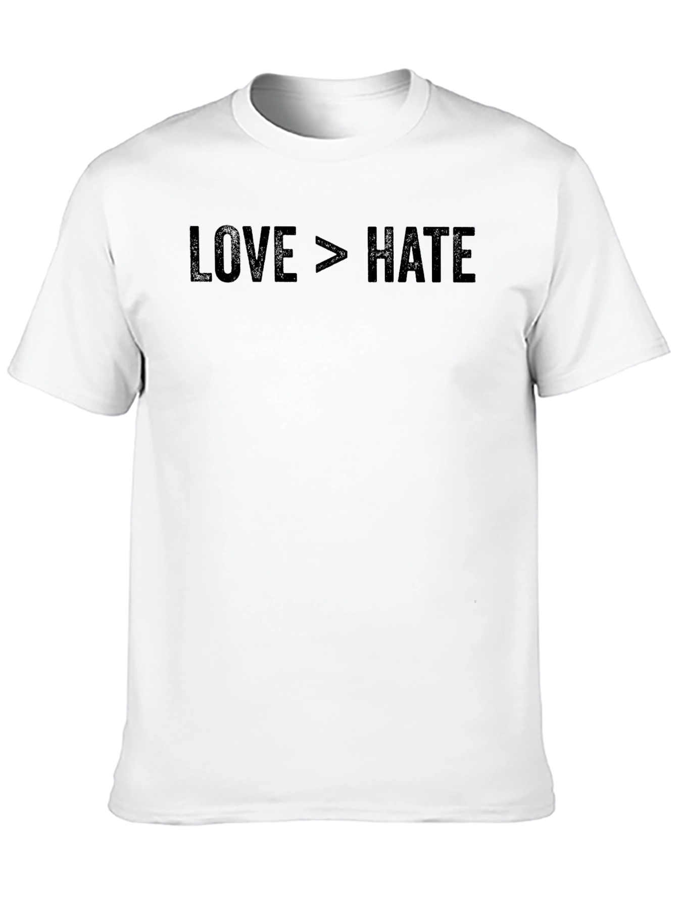 Love Greater Than Hate Graphic Tee - Black