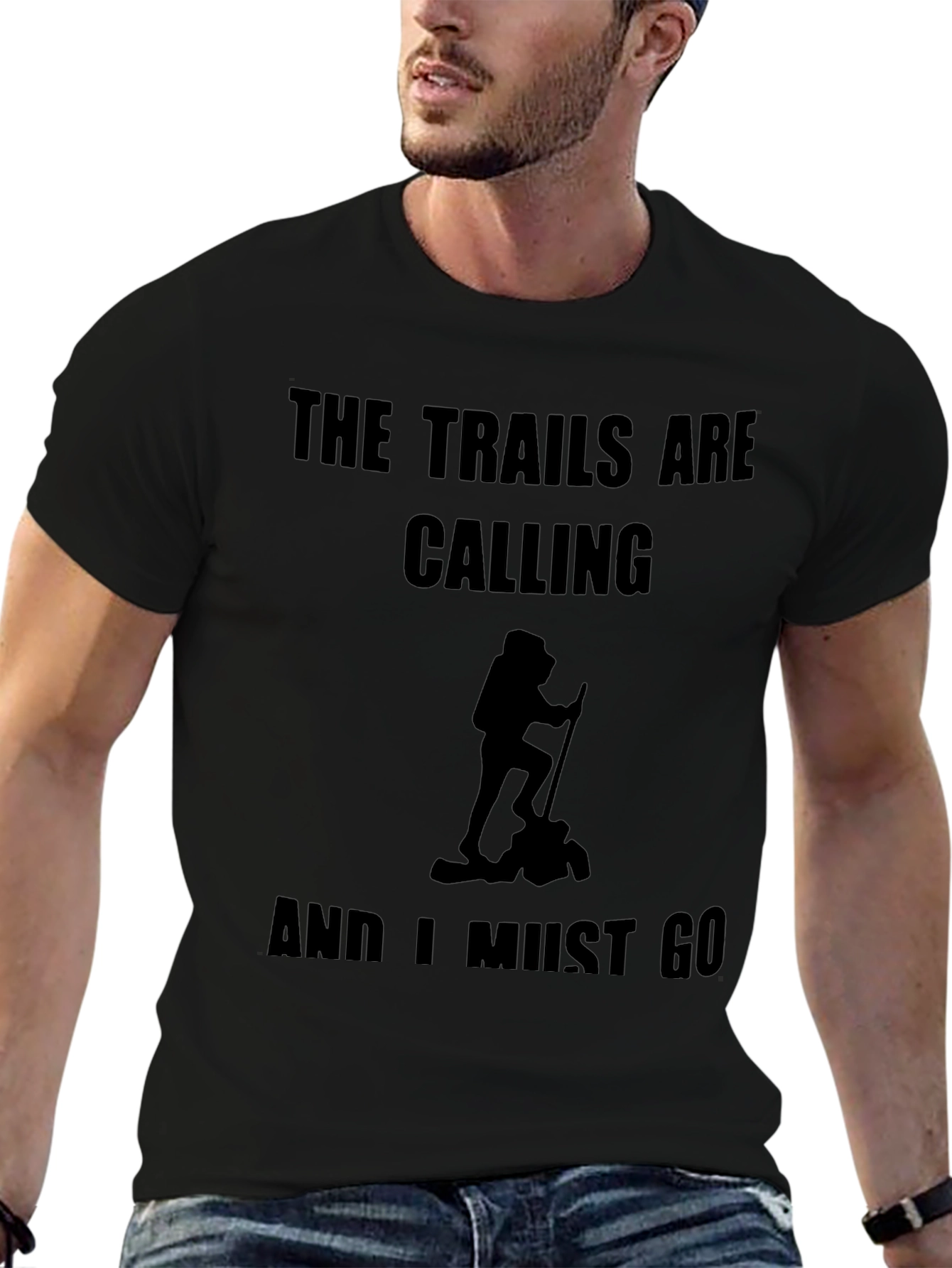 The Trails are Calling Black T-Shirt