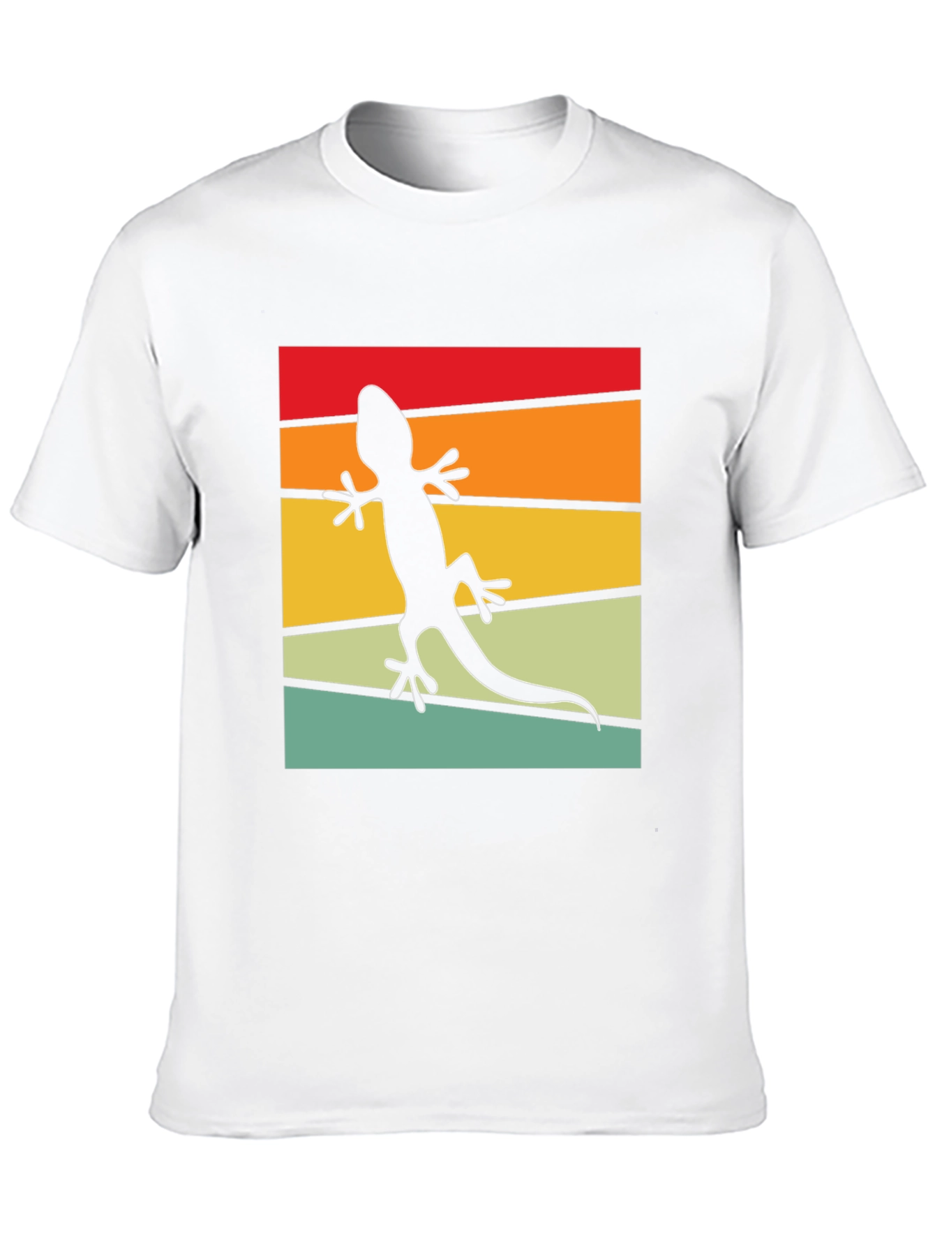 Retro Lizard T-Shirt - Cool Reptile Silhouette Tee