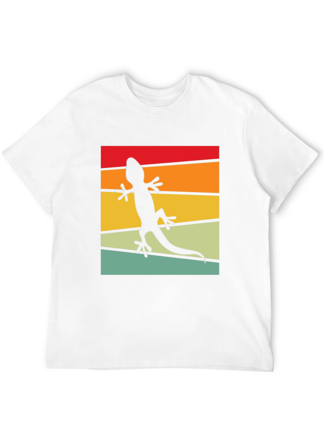 Retro Lizard T-Shirt - Cool Reptile Silhouette Tee