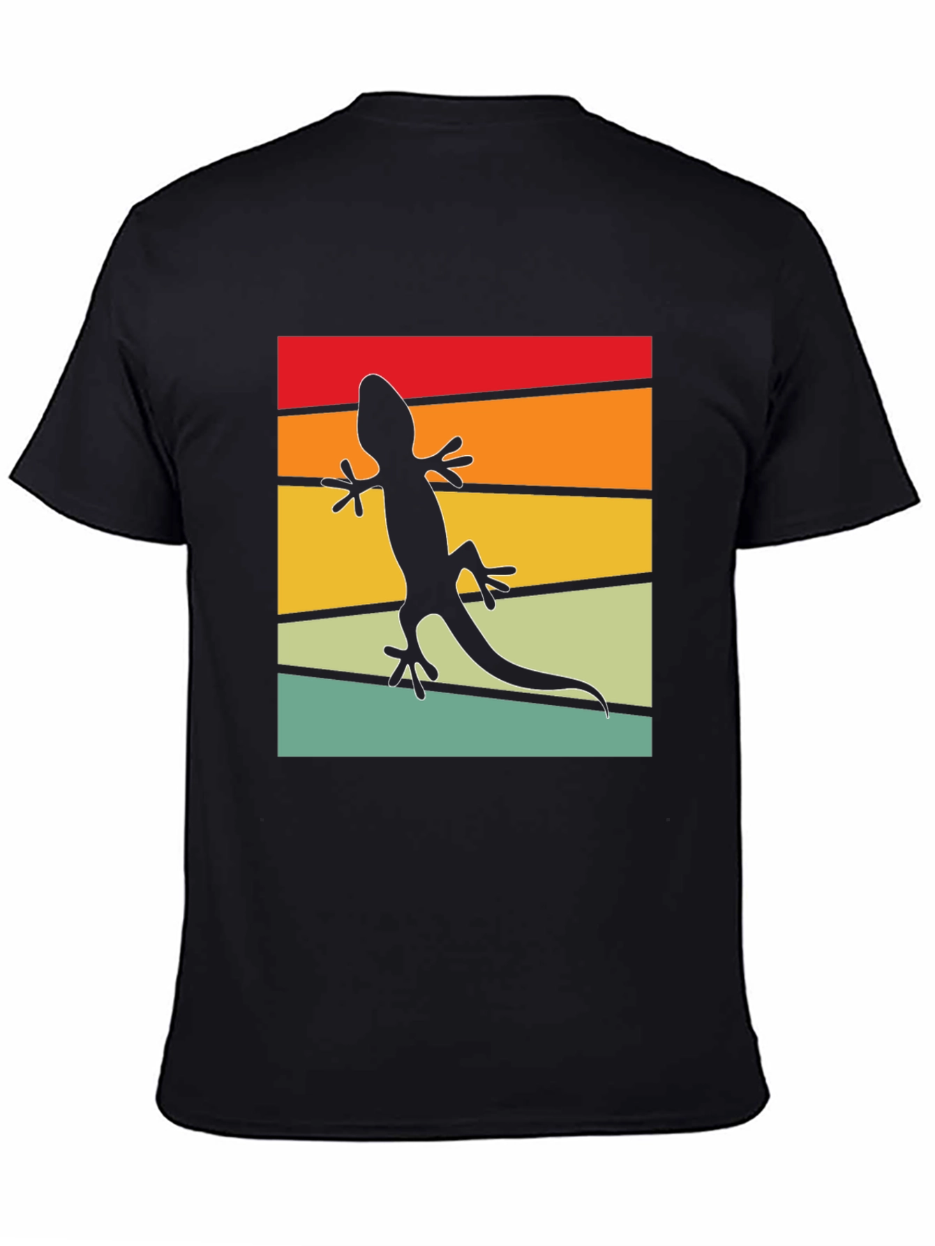 Retro Lizard T-Shirt - Cool Reptile Silhouette Tee