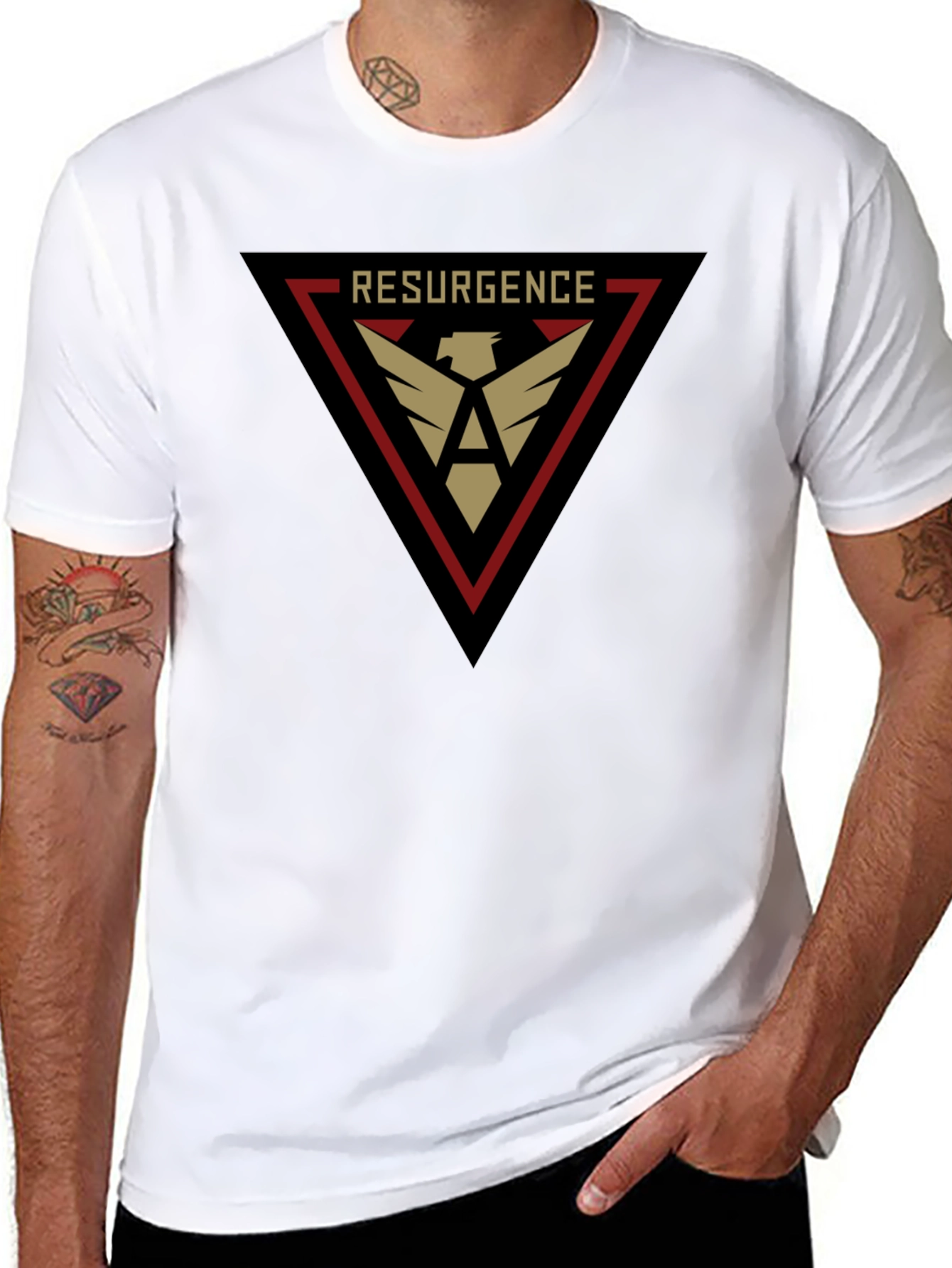 Resurgence Graphic Tee | Black Casual T-Shirt