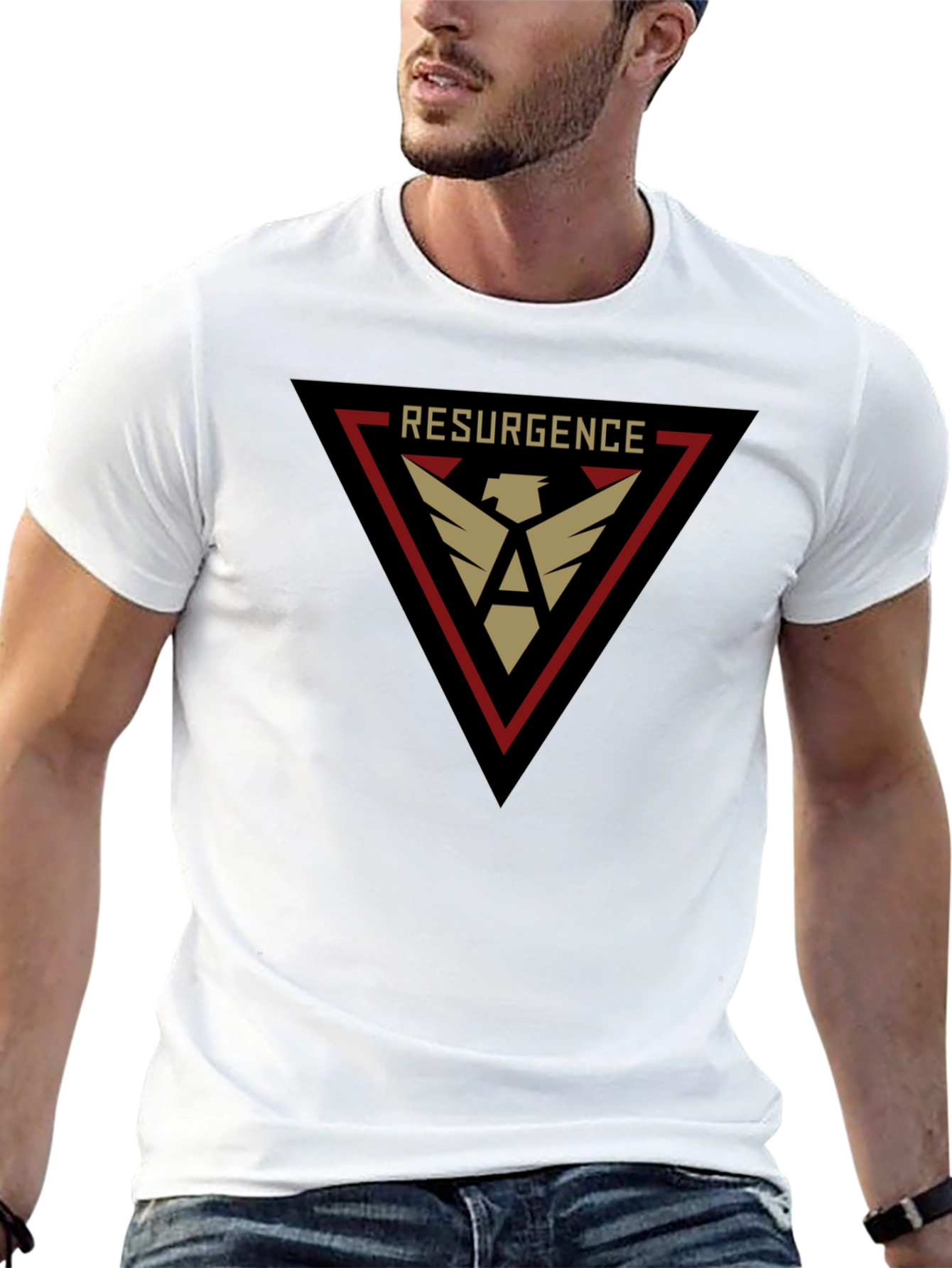 Resurgence Graphic Tee | Black Casual T-Shirt