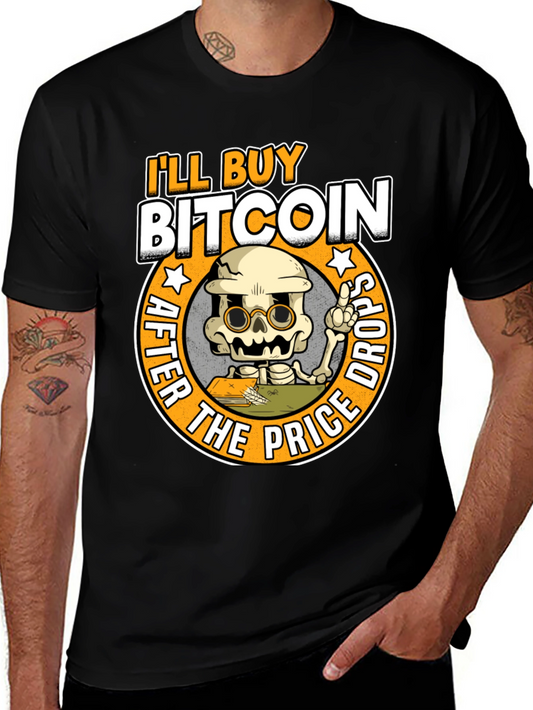 Bitcoin Investor Humor Tee - Price Drop Waiting