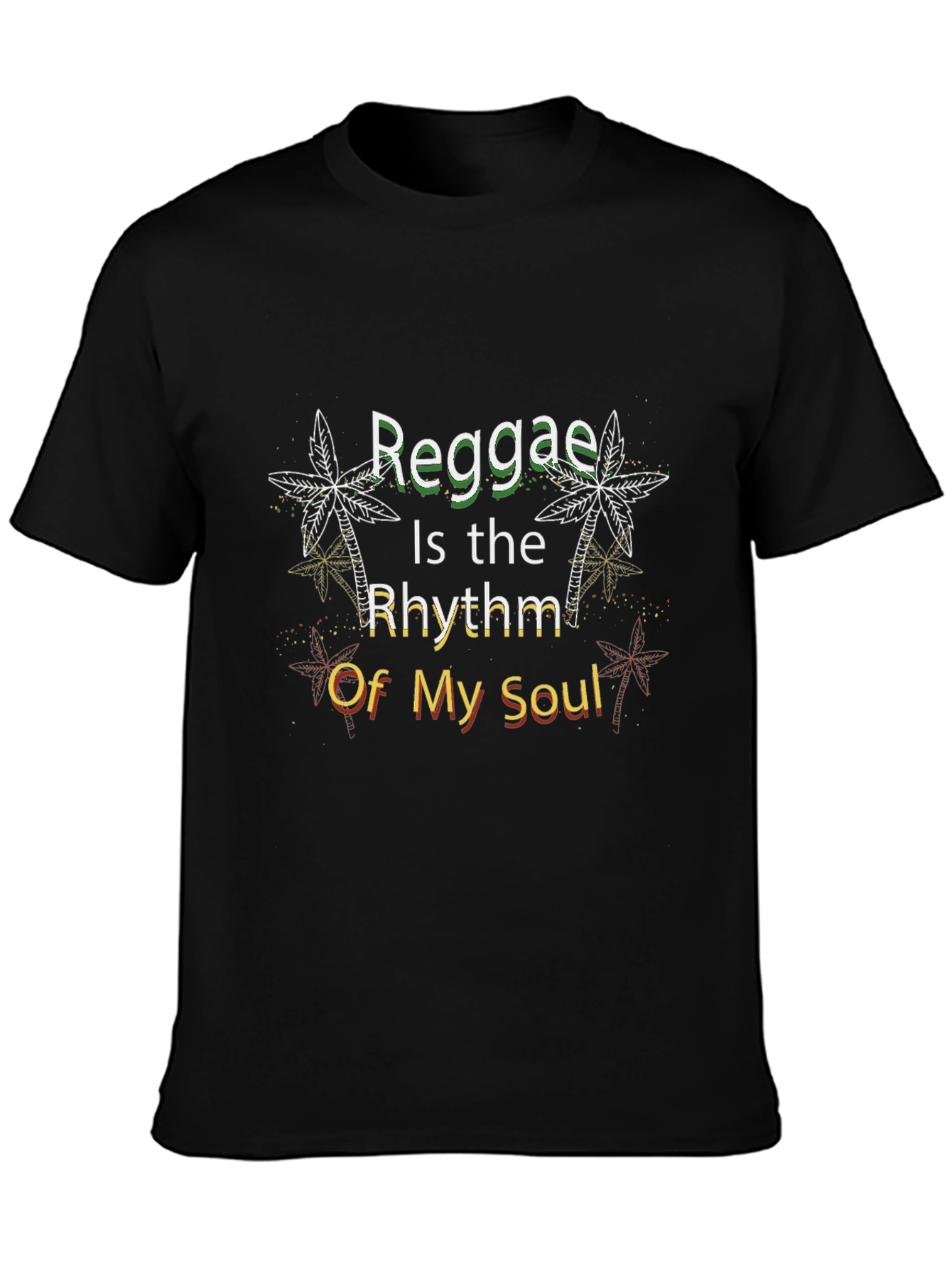 Reggae Rhythm Soul Black T-Shirt