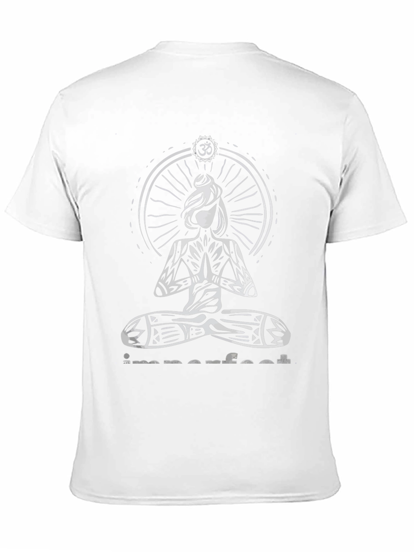 Imperfect Yoga Graphic Print Black T-Shirt