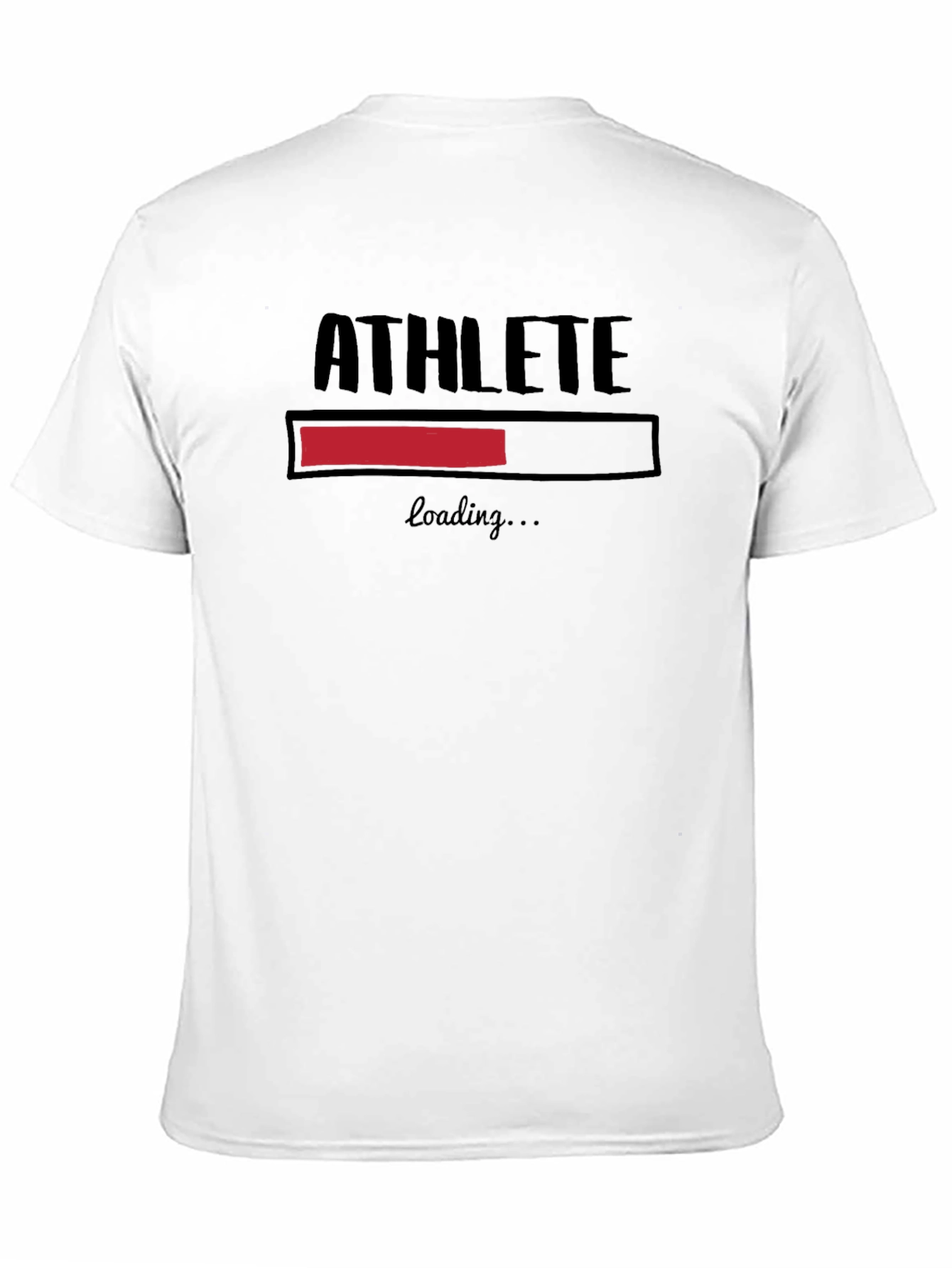 Athlete Loading Black Graphic T-Shirt