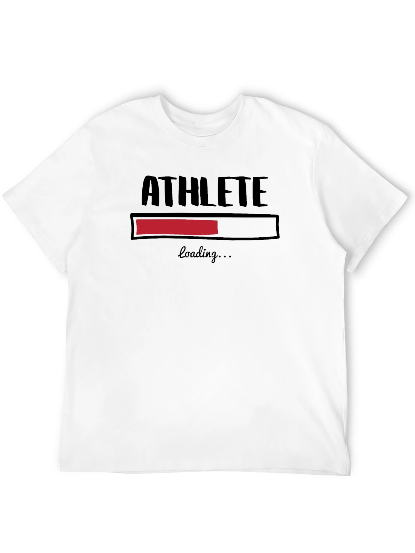Athlete Loading Black Graphic T-Shirt