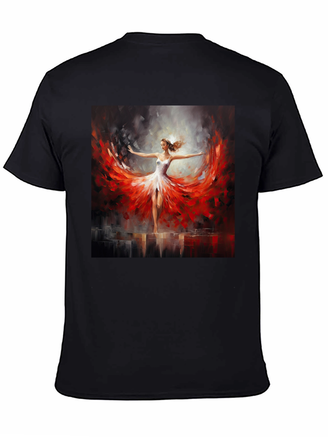 Dancing Lady Graphic Tee - Stylish Art T-Shirt