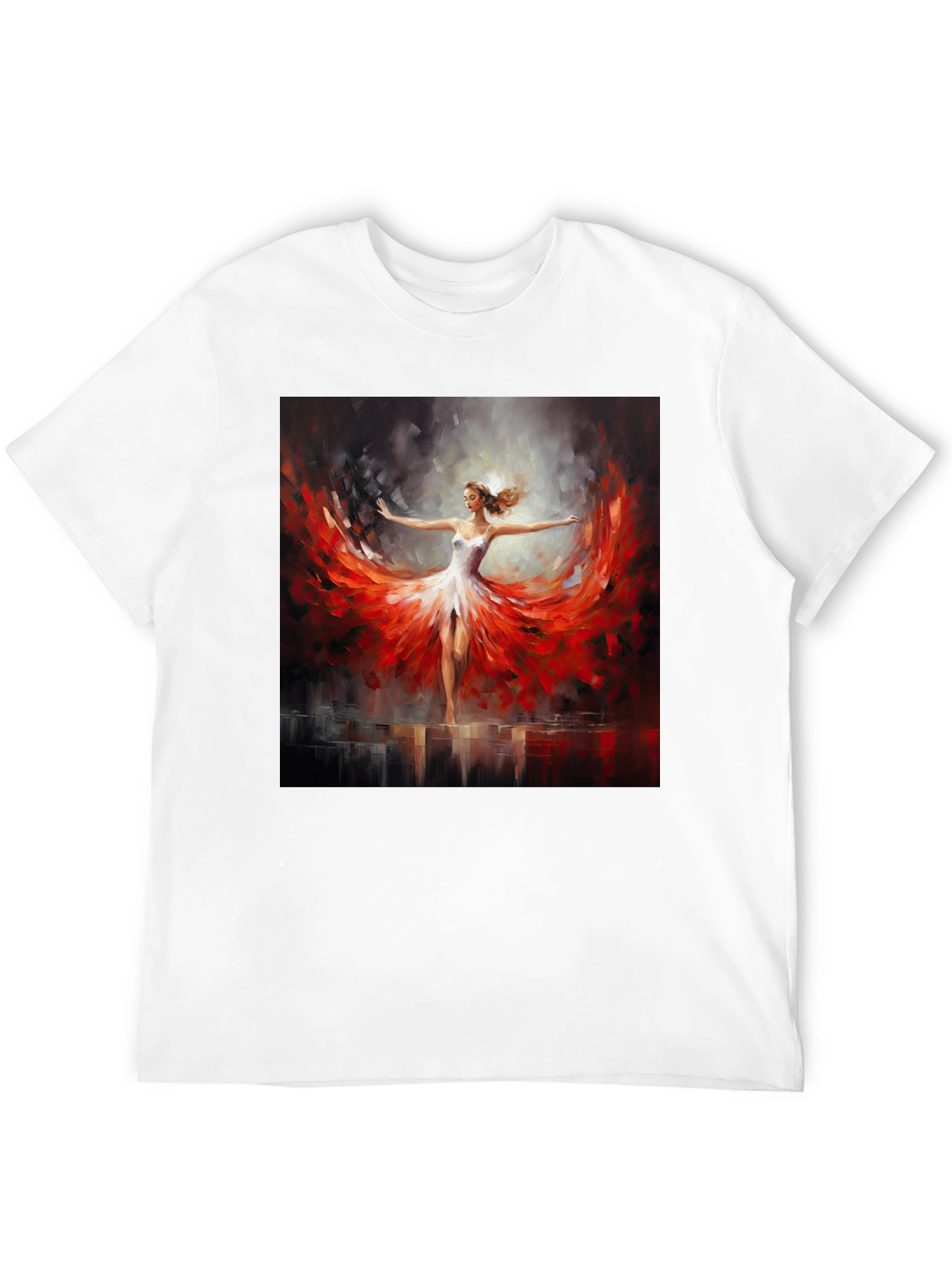 Dancing Lady Graphic Tee - Stylish Art T-Shirt