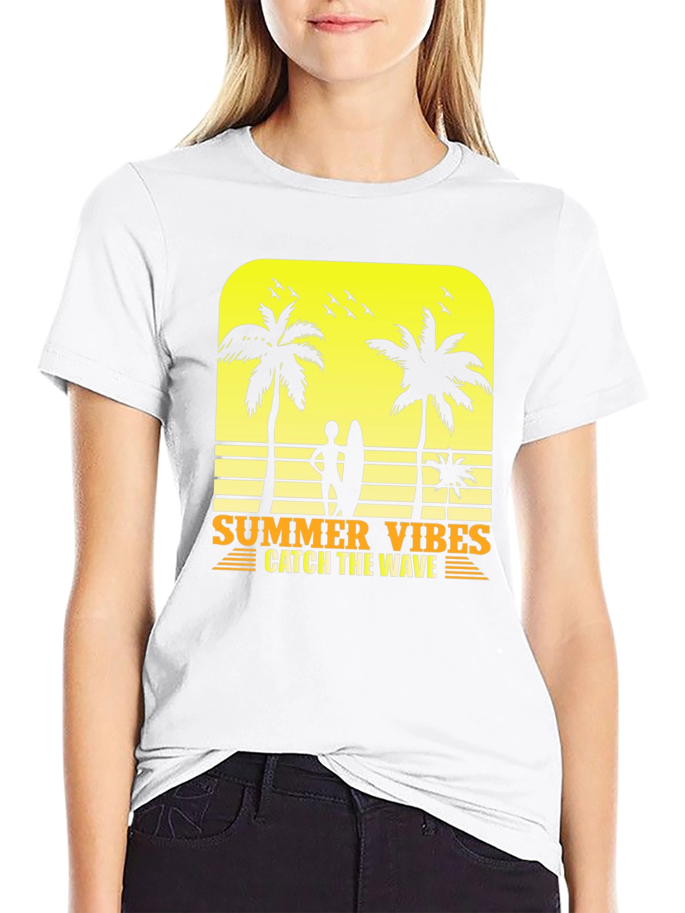 Summer Vibes Graphic Tee - Catch the Wave!