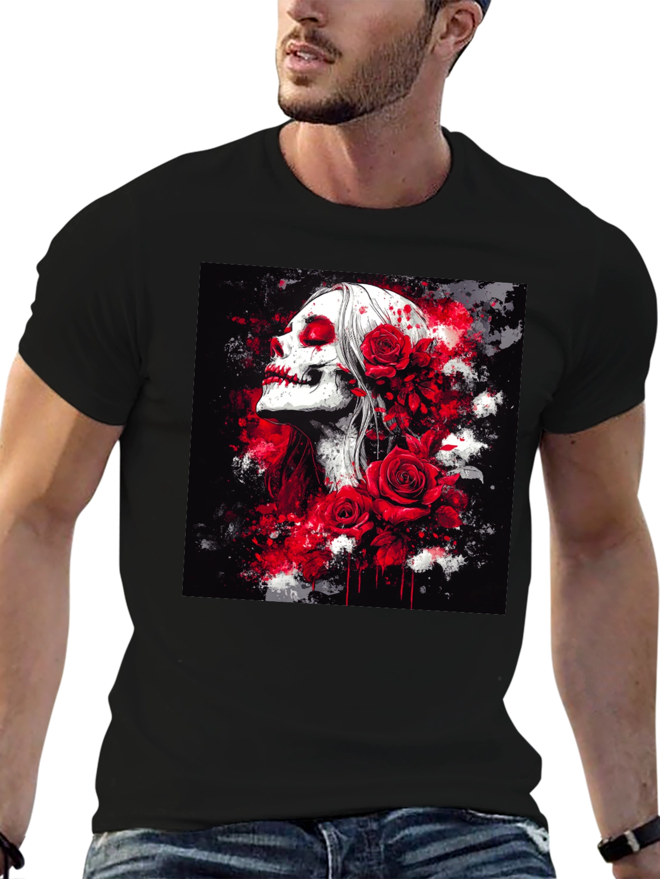 Skull & Roses Graphic Tee