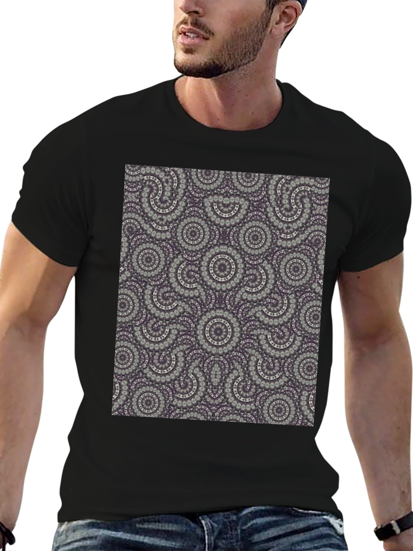 Patterned Tee: Unique Graphic Print