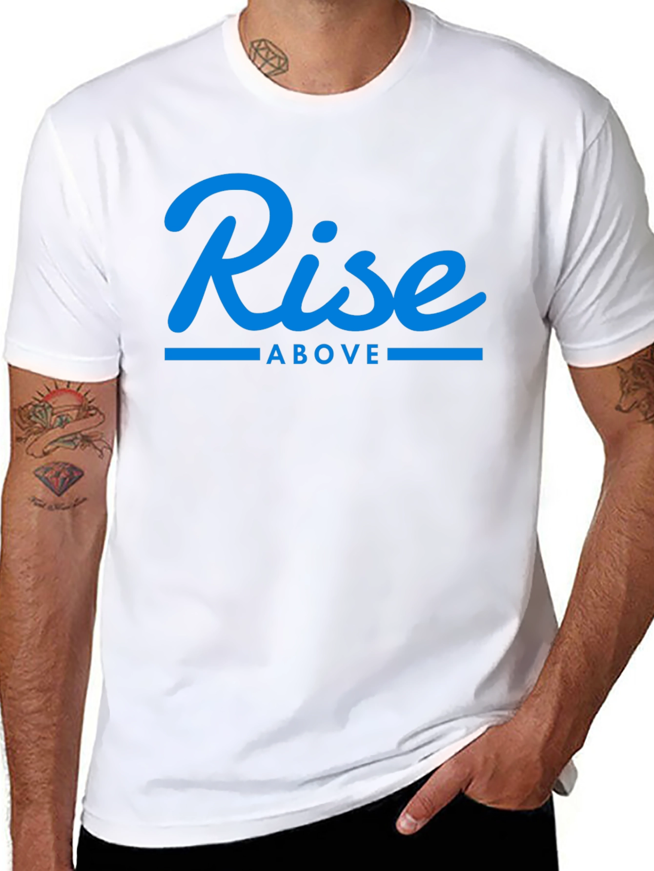Rise Above Graphic Tee - Stylish Mens T-Shirt