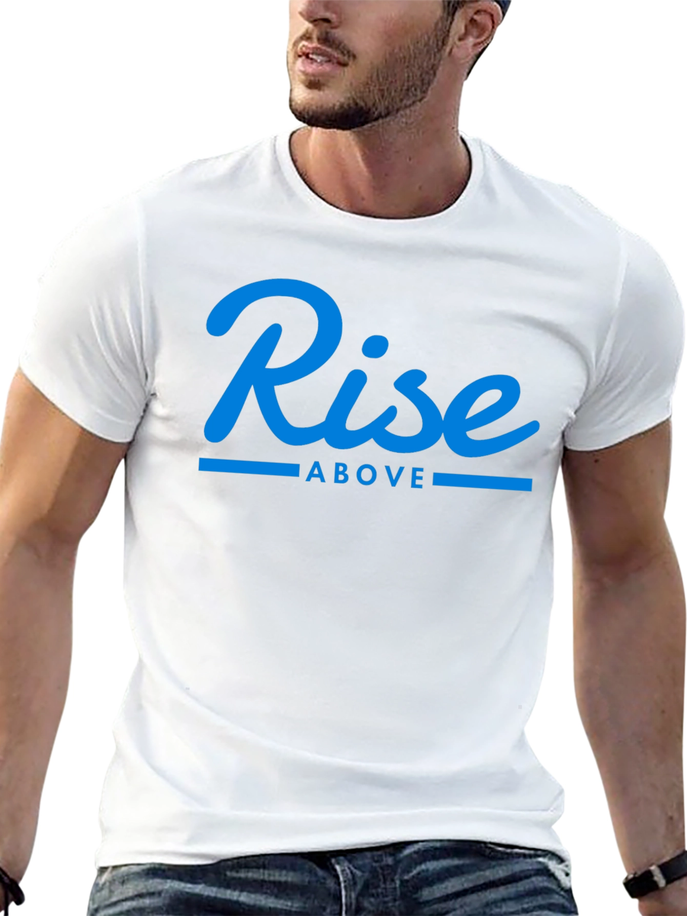 Rise Above Graphic Tee - Stylish Mens T-Shirt