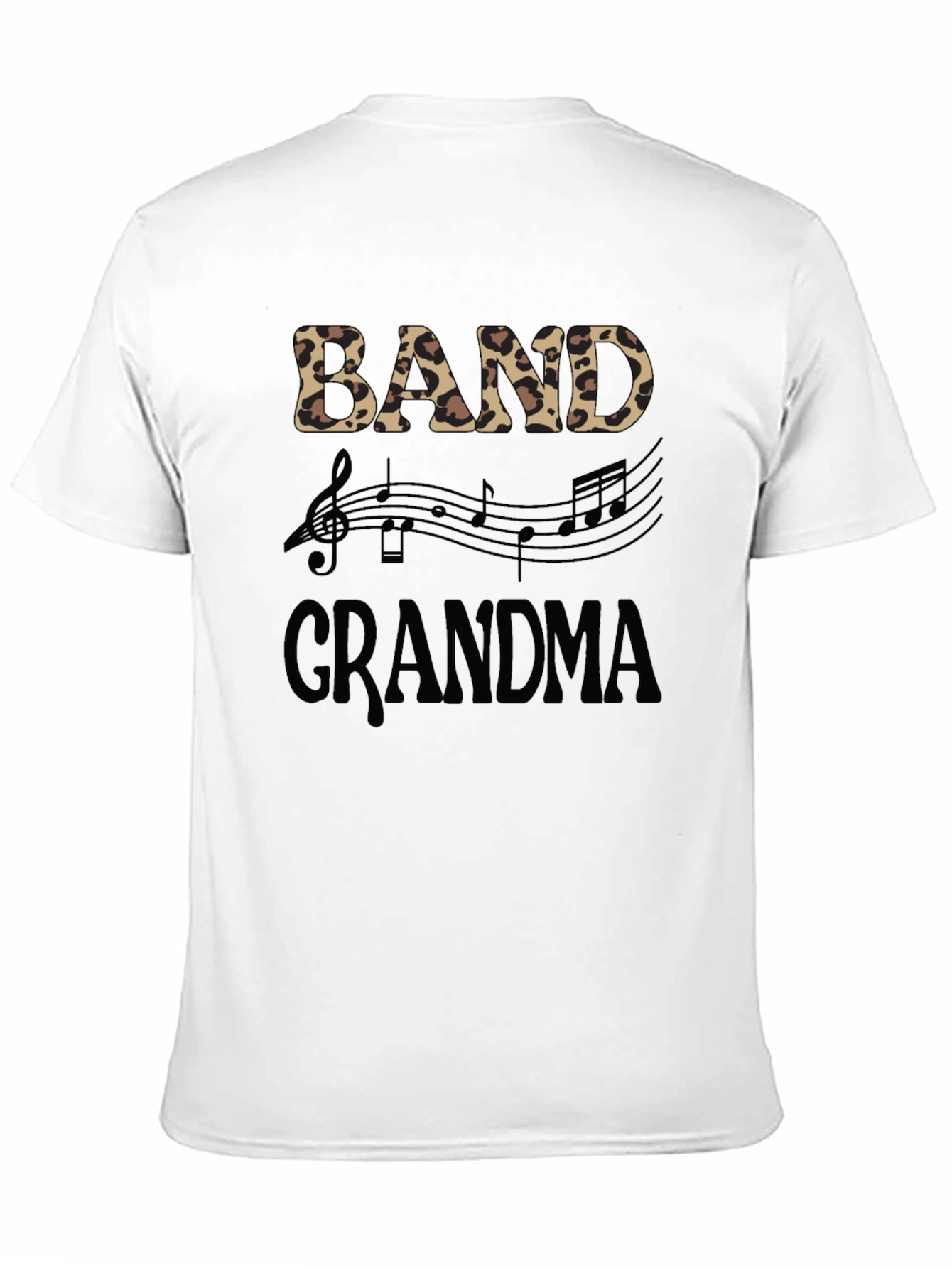 Band Grandma Leopard Print Music Lover T-Shirt