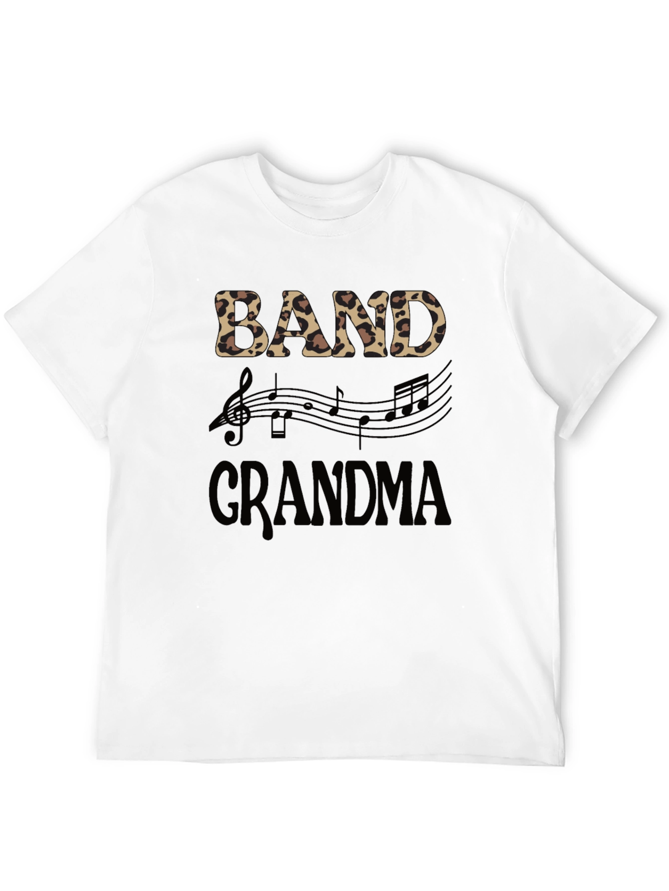 Band Grandma Leopard Print Music Lover T-Shirt