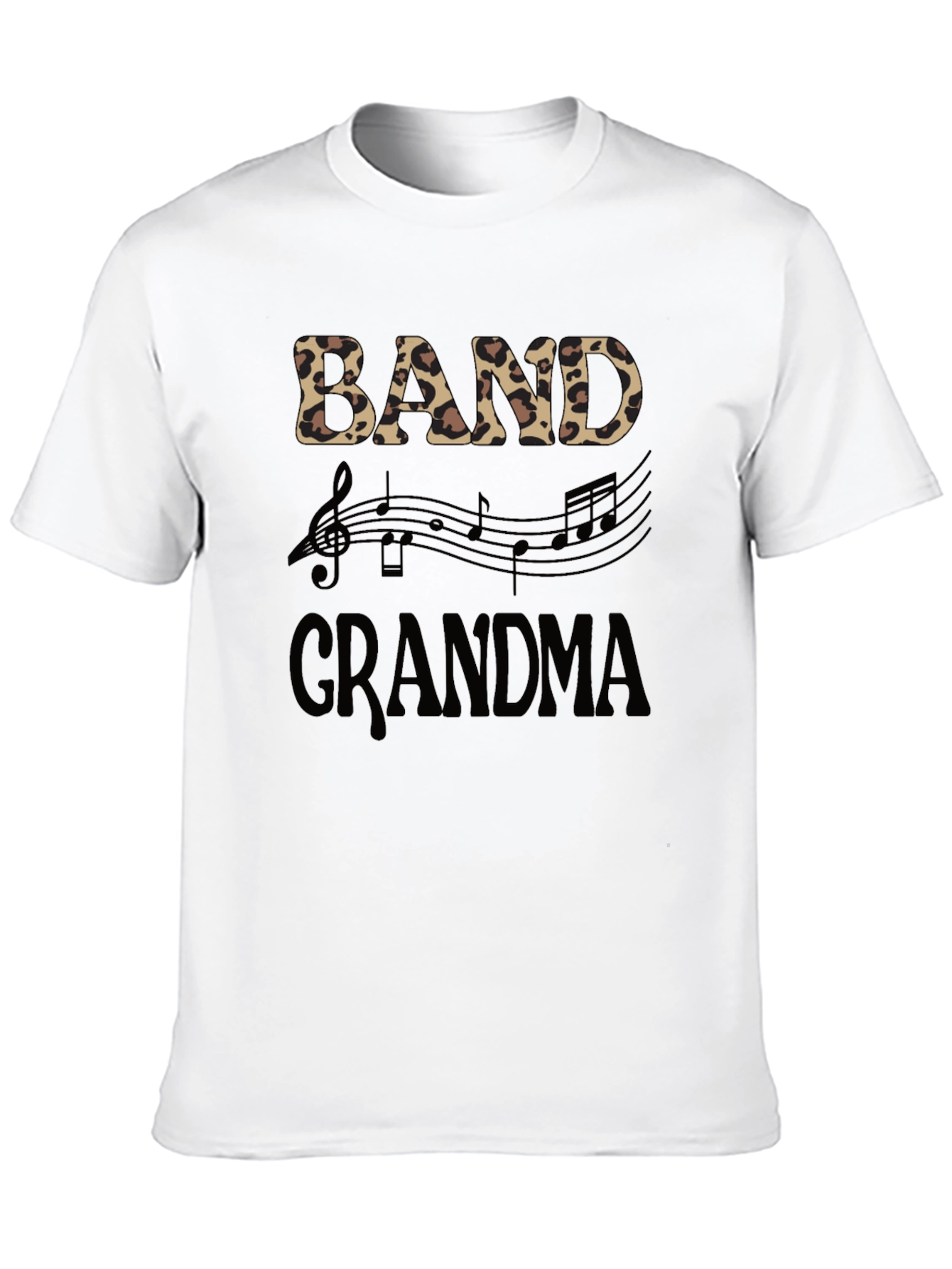 Band Grandma Leopard Print Music Lover T-Shirt