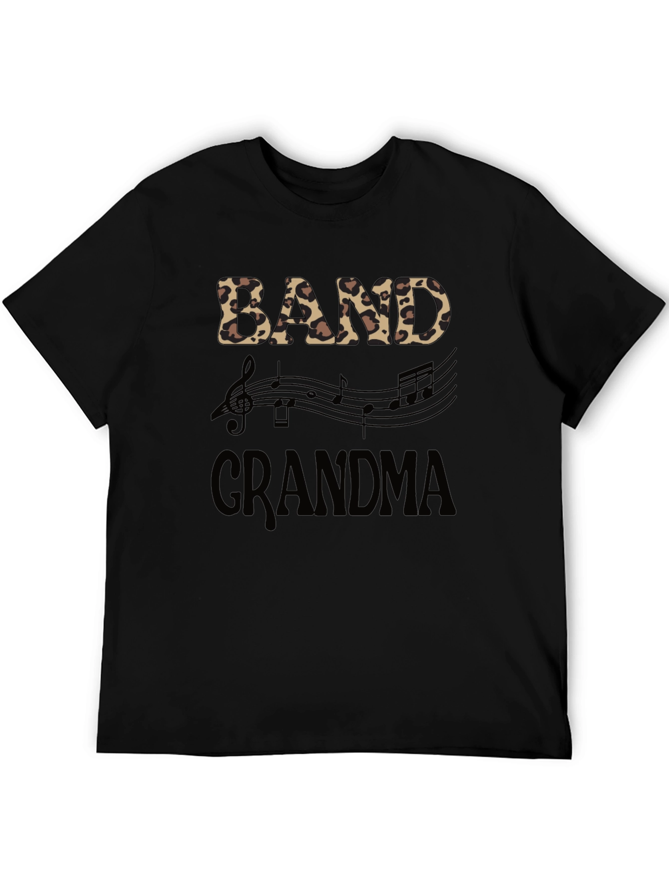 Band Grandma Leopard Print Music Lover T-Shirt