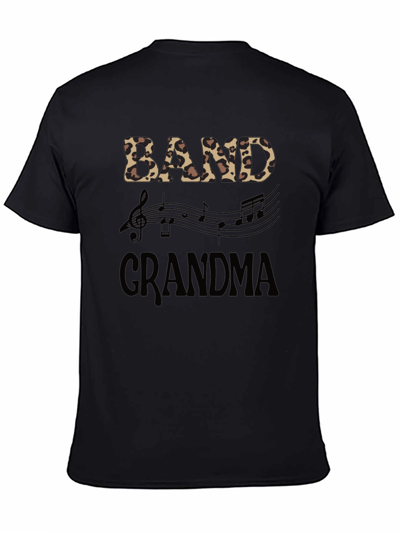 Band Grandma Leopard Print Music Lover T-Shirt