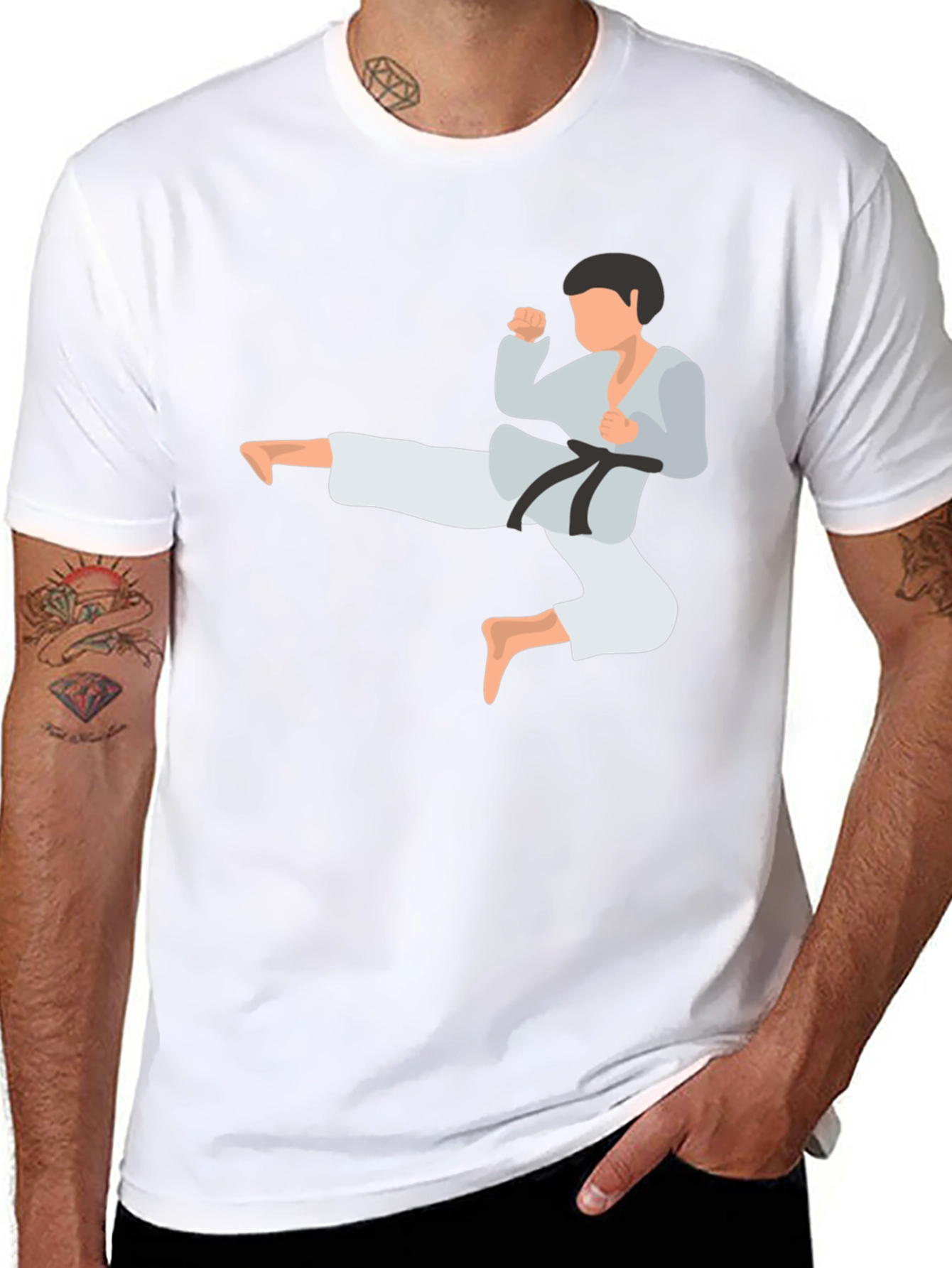 Karate Kick T-Shirt - Martial Arts Graphic Tee
