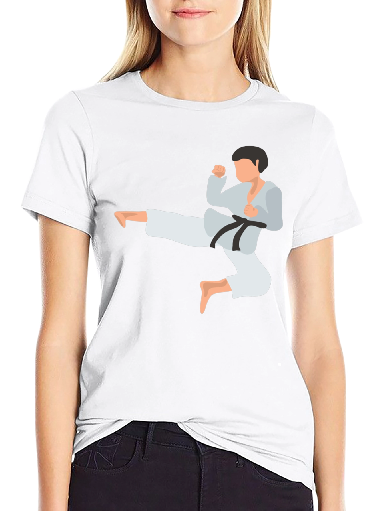 Karate Kick T-Shirt - Martial Arts Graphic Tee
