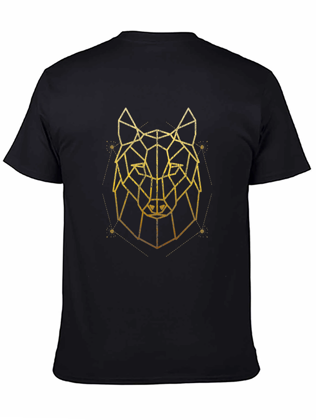Geometric Wolf Graphic T-Shirt