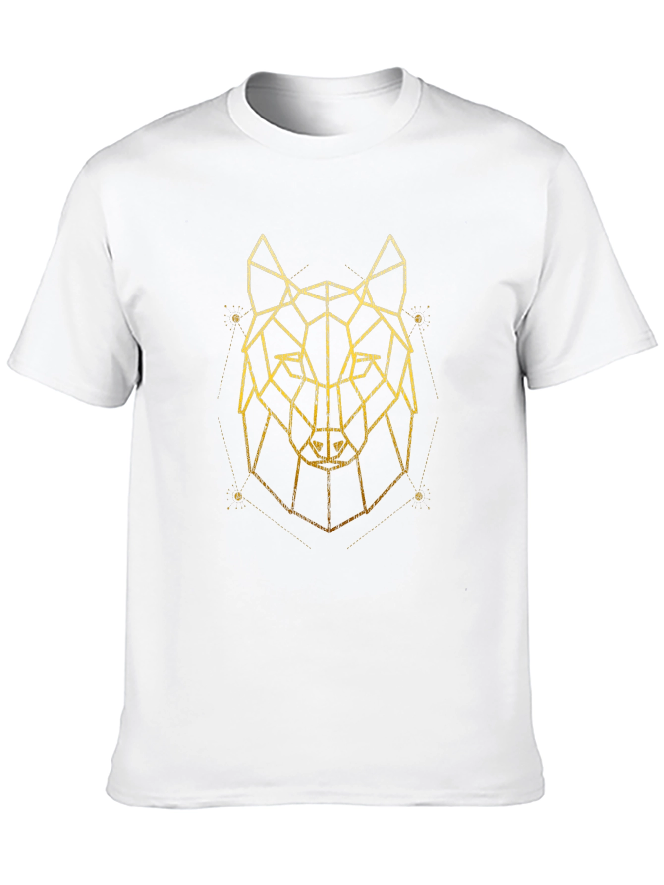 Geometric Wolf Graphic T-Shirt